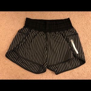lululemon athletic reflective striped shorts